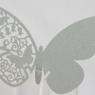 Silver Laser Cutting Butterfly Wedding Place Card,laser cut Butterfly party place cards