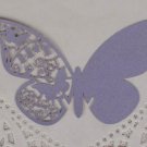 Purple Laser Cutting Butterfly Place Card,laser cut Butterfly party place cards