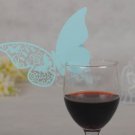 Blue Laser Cutting Butterfly Place Card,laser cut Butterfly party place cards