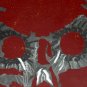 Nuclear Hangover textured aluminum metal art sculpture original OOAK halloween skull