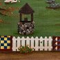 Sleepy Town primitive folk art americana country original painting ooak