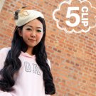 5-clip Synthetic Hair Extension (Curly) Off Black 1B