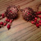Handmade Sunset Sheilds Earrings