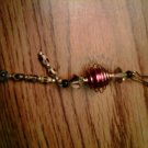 Handmade Silver and Glass Keychain