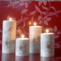 Set of four hand-made candlesticks