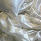 4 pcs Luxurious 100% silk charmeuse sheet sets Queen in Undye White