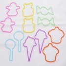 Silly Bandz 12 pK Treats Glow SUPER RARE ICE CREAM CONE