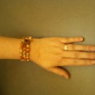 Orange and tan