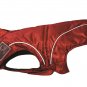 Dog Winter Jacket w/ Fleece Lining Red 10" (XS) by DogBite