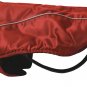 Dog Winter Jacket w/ Fleece Lining Red 10" (XS) by DogBite