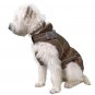 Winter Coat w/ Fleece Lining for Dogs, (4XL) 27.5", Brown