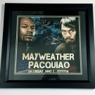 Framed Floyd Mayweather & Manny Pacquiao Autographed 16x20 Photo