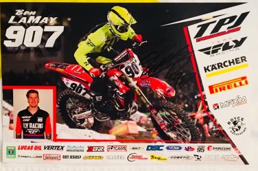 Ben LaMay Supercross Autographed 11x17 Photograph