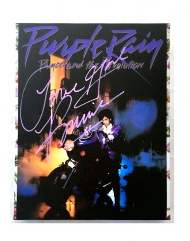 Prince Autograph Reprint 11x14 Canvas Print Wall Art