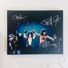 KISS Band Autograph Reprint 11x14 Canvas Print Wall Art