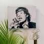 Mick Jagger Rolling Stones Autographed RP 11x14 Canvas Print Wall Art