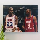 Kobe Bryant & Michael Jordan Facsimile Autograph 11x14 Canvas Print Wall Art