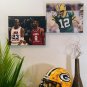 Kobe Bryant & Michael Jordan Facsimile Autograph 11x14 Canvas Print Wall Art