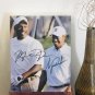 Tiger Woods & Michael Jordan Autographed RP 11x14 Canvas Print Wall Art