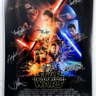 Star Wars The Force Awakens Cast Signed 16x20 Photograph