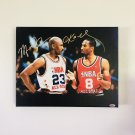 Kobe Bryant & Michael Jordan Facsimile Autograph 11x14 Canvas Print Wall Art