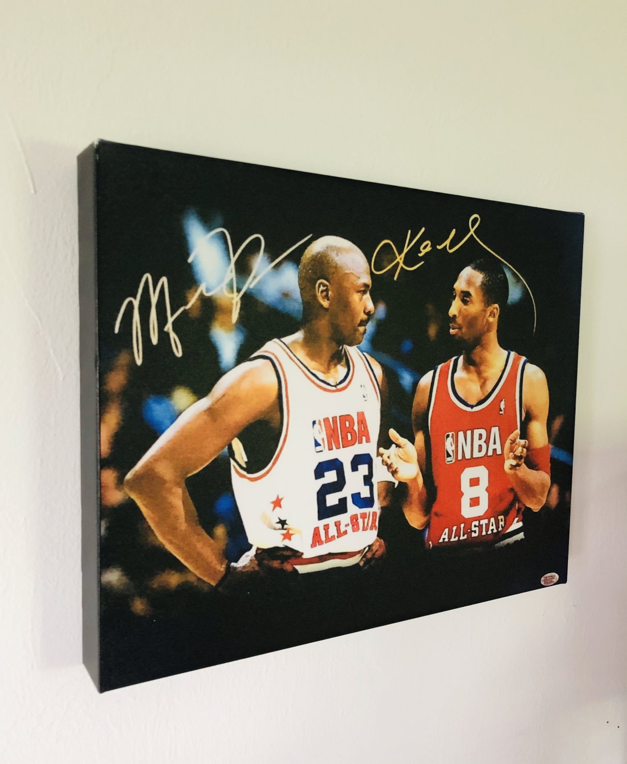 michael jordan kobe bryant autograph