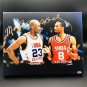 Kobe Bryant & Michael Jordan Facsimile Autograph 11x14 Canvas Print Wall Art
