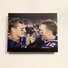 Rob Gronkowski & Tom Brady Facsimile Autograph 11x14 Canvas Print Wall Art