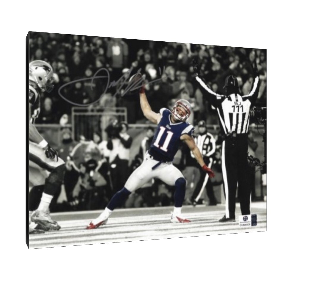 Julian Edelman New England Patriots Facsimile 11x14 Canvas Wall Art