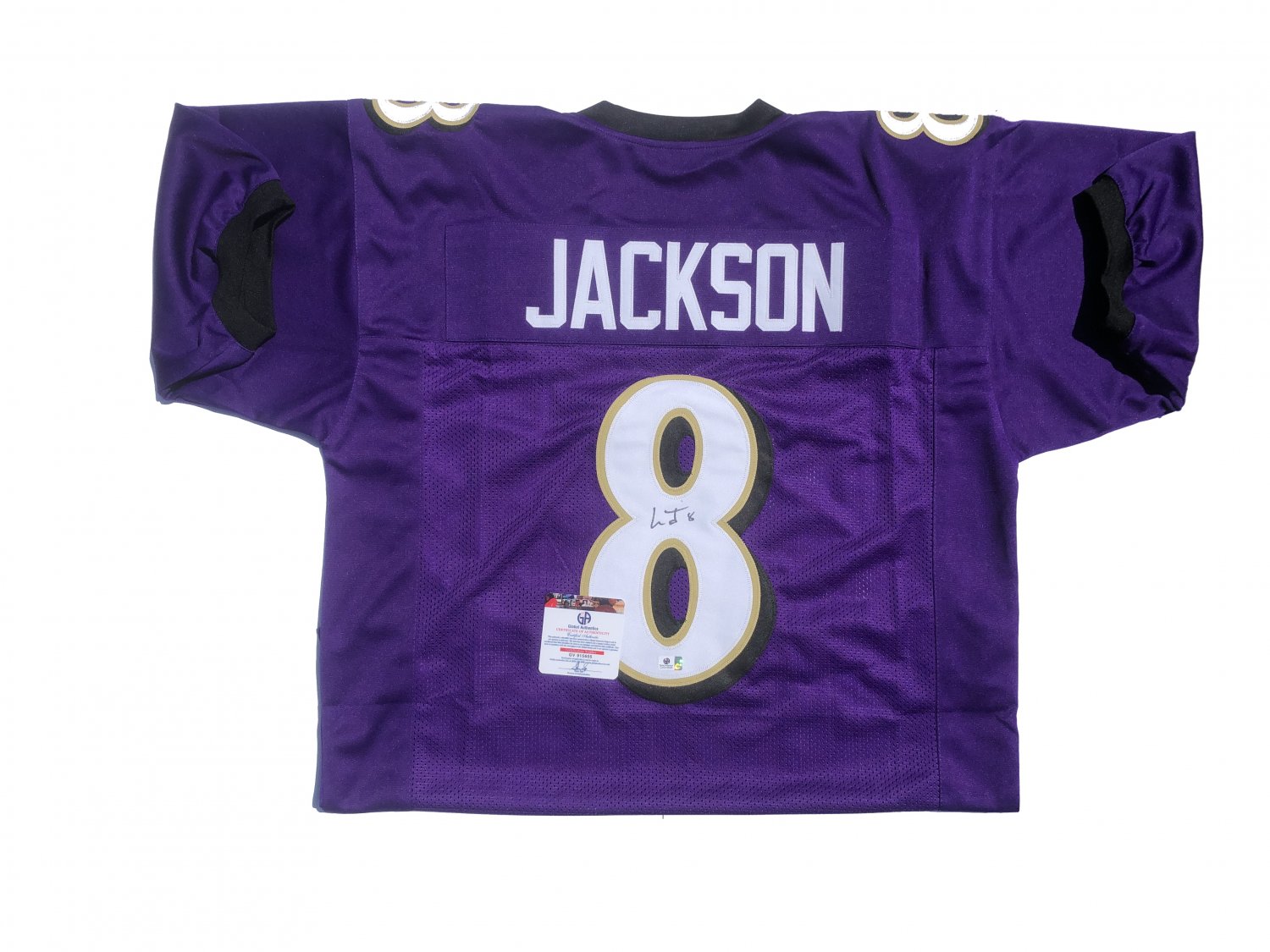 Lamar Jackson Autographed Baltimore Ravens Custom Jersey