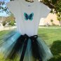 Teal-Blue Butterfly Tutu