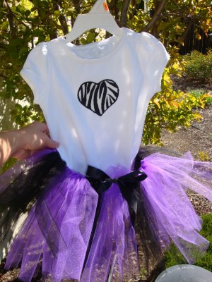 Zebra Themed Tutu