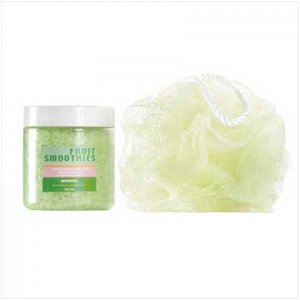 Green Bath Crystal Scrub Set