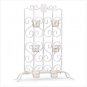 White Iron Candle Stand
