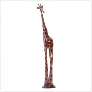 Hand-Painted Giraffe Sculpture