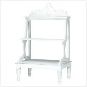 Distressed White Mini Shelves