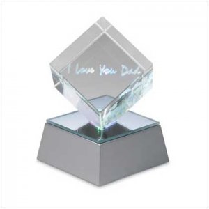 "Love You Dad" Lighted Cube