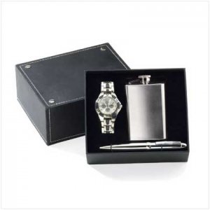Man's Gift Box with Flask