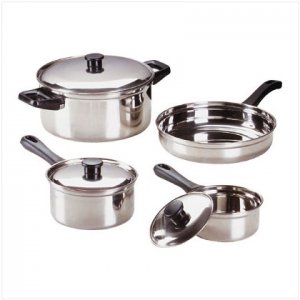 7-Pc Stainless Steel Cookware Set