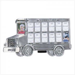 Pewter-Finish School Bus Frame