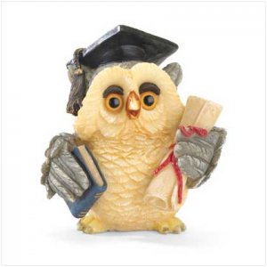 Graduation Owl Figurine