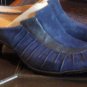 BRAND NEW SOFFT SHOES MULES CLOGS 1 IN HEEL NAVY BLUE SUEDE SZ 10W