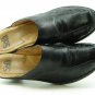 BRAND NEW SOFFT SHOES BLACK LEATHER MULES CLOGS 1 IN HEEL SZ 10M