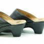 BRAND NEW SOFFT SHOES BLACK LEATHER MULES CLOGS 1 IN HEEL SZ 10M