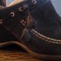 BRAND NEW ME TOO SHOES MULES CLOGS 1 IN WEDGE HEEL BLACK SUEDE SZ 10M
