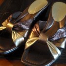 BRAND NEW LIZ CLAIBORNE BROWN / BRONZE SANDALS WEDGE HEEL COLOR SZ 10M