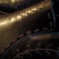 BRAND NEW CLARKS SHOES MULES CLOGS BLACK LEATHER BURGUNDY STITCHING SZ 10M