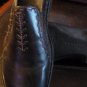 BRAND NEW CLARKS SHOES MULES CLOGS BLACK LEATHER BURGUNDY STITCHING SZ 10M
