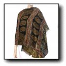 PASHMINA SOFT MULTI-COLOR PAISLEY EMBROIDERY 30 x 72 BEAUTIFUL BRAND NEW