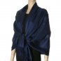 PASHMINA DEEP BLUE TEAL SOFT SOLID 30 x 72 BEAUTIFUL BRAND NEW